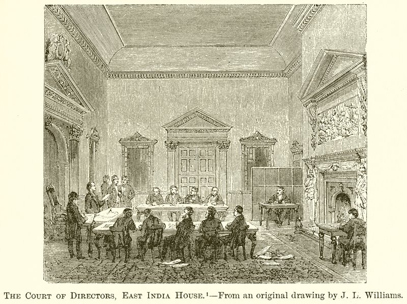 Soud ředitelů, East India House od English School