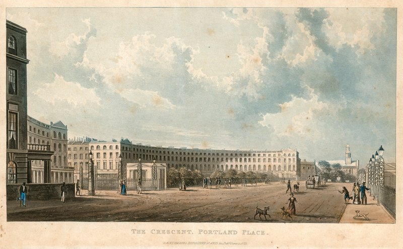 The Crescent, Portland Place, Londýn od English School