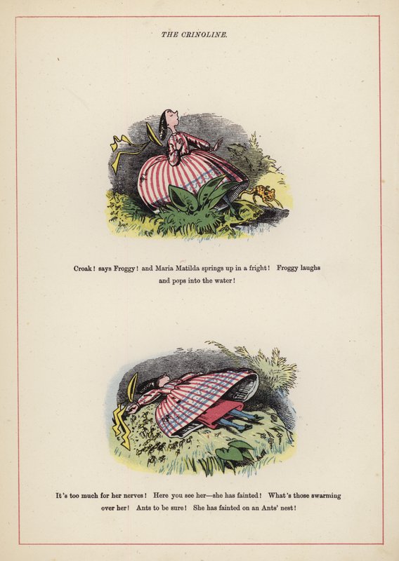 Krinolína (barevná litografie) od English School