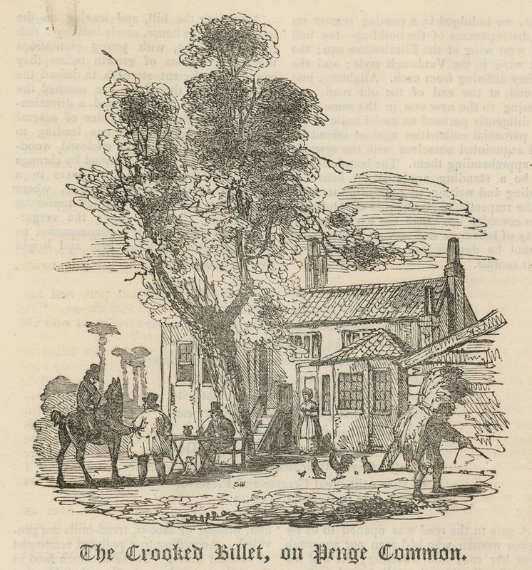 The Crooked Billet na Penge Common, Londýn od English School