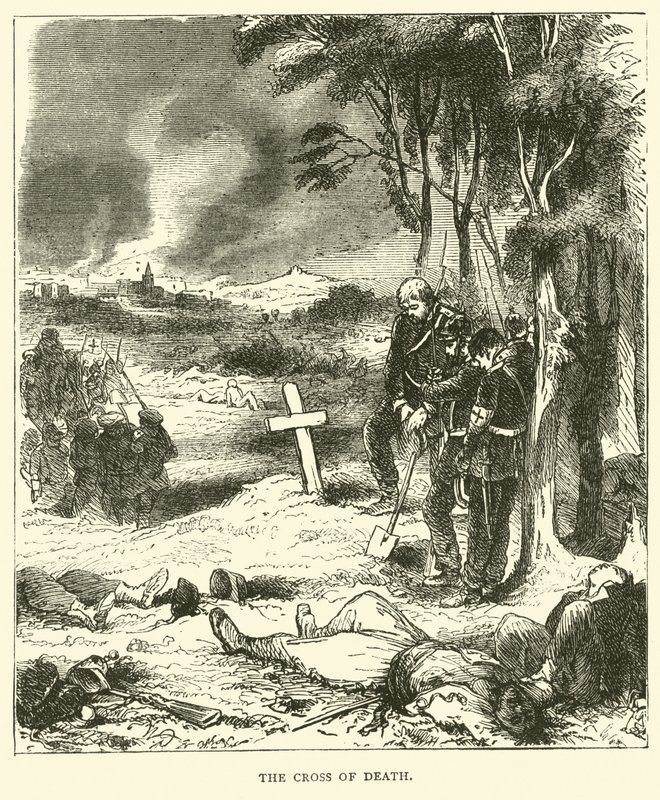 Kříž smrti, září 1870 od English School
