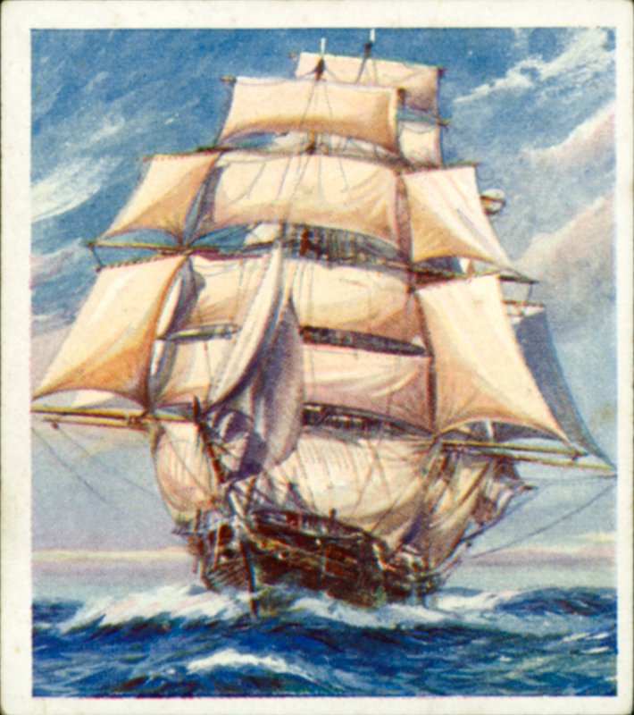 "Cutty Sark" (barevná litografie) od English School