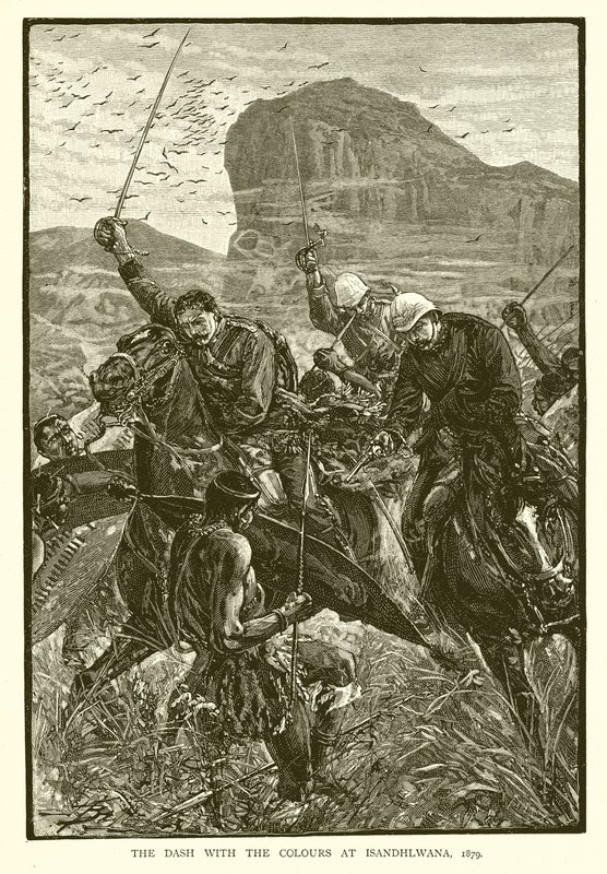 The Dash with the Colors v Isandhlwana, 1879 od English School