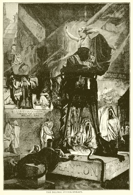 Delfská Pythia Enrapt od English School