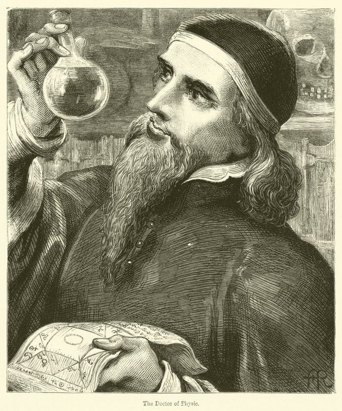 Doktor fyziky (rytina) od English School