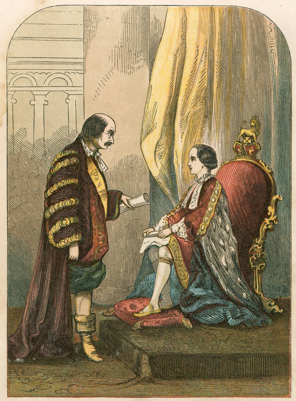 Vévoda z Northumberlandu přesvědčil Edwarda VI., aby změnil nástupnictví od English School