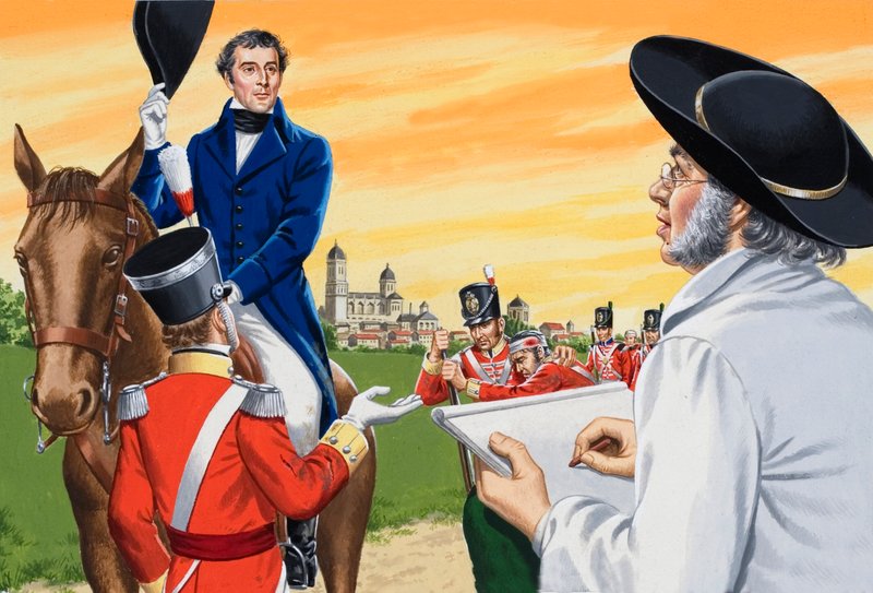 Goya maluje vévodu z Wellingtonu od English School