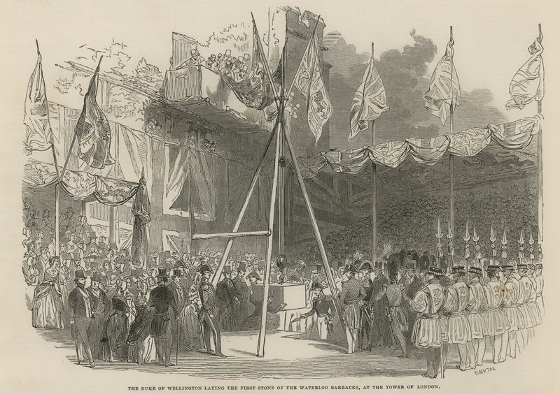 Vévoda z Wellingtonu položil první kámen kasáren Waterloo od English School