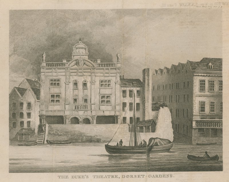 The Dukes Theatre, Dorset Gardens, Londýn od English School