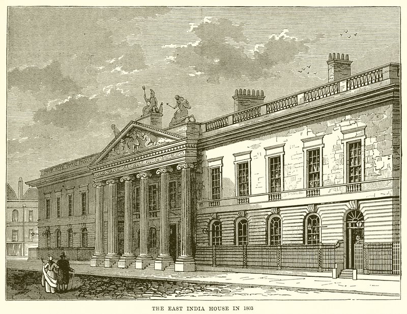 Východoindický dům v roce 1803 od English School