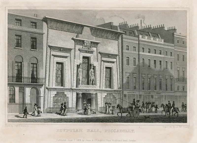 Egyptský sál, Piccadilly od English School