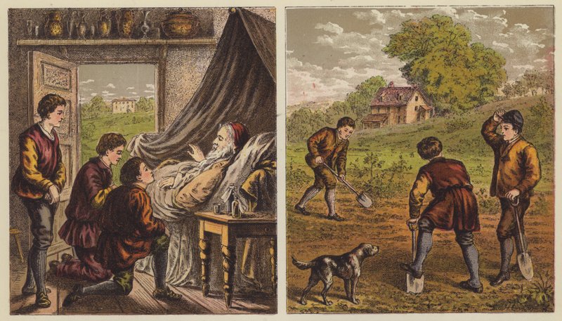 Dědictví otců (barevná litografie) od English School