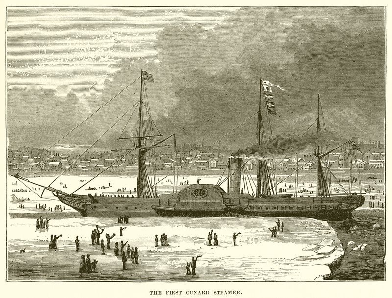 První parník Cunard od English School