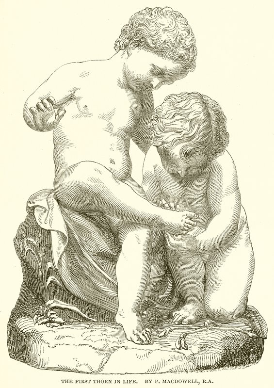 První trn v životě. Autor P. Macdowell, R. A od English School