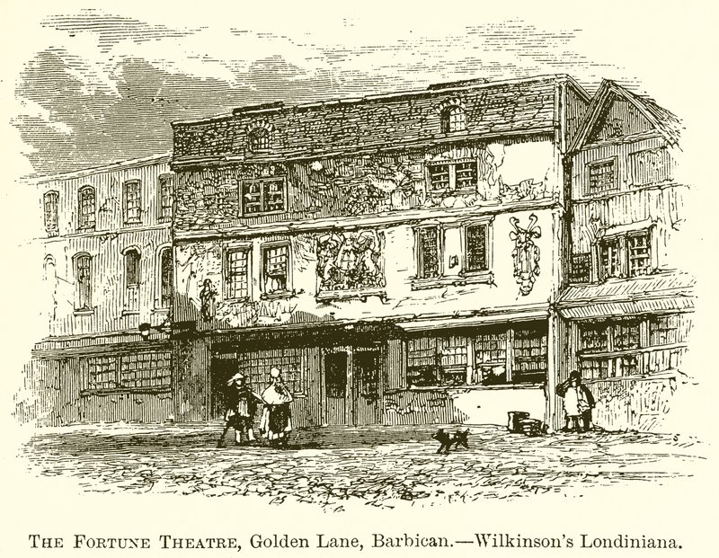 The Fortune Theatre, Golden Lane, Barbican.--Wilkinsons Londiniana od English School