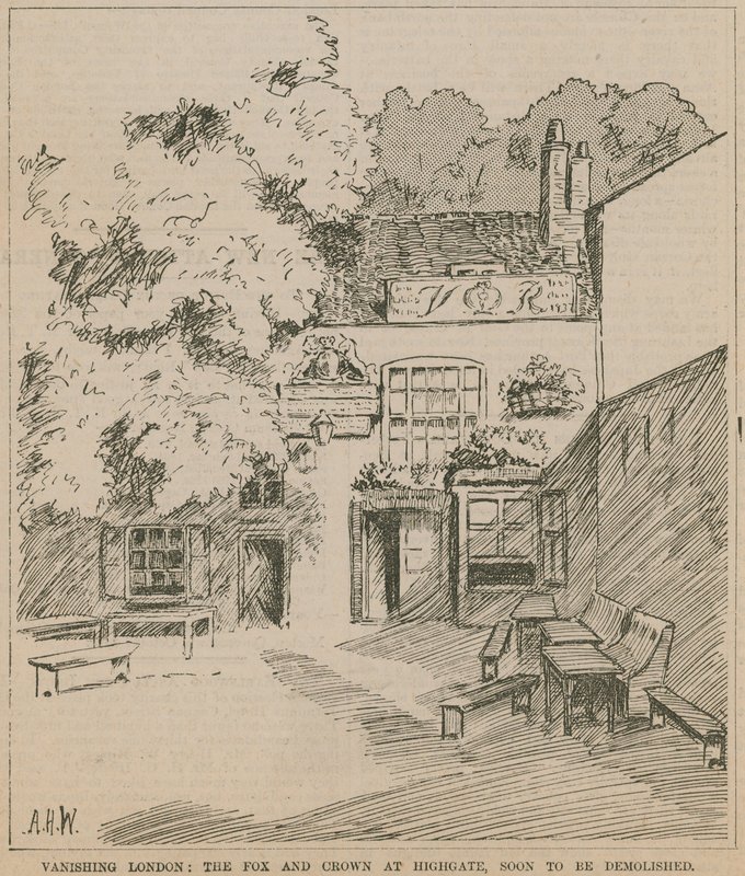 The Fox and Crown, Highgate, Londýn od English School