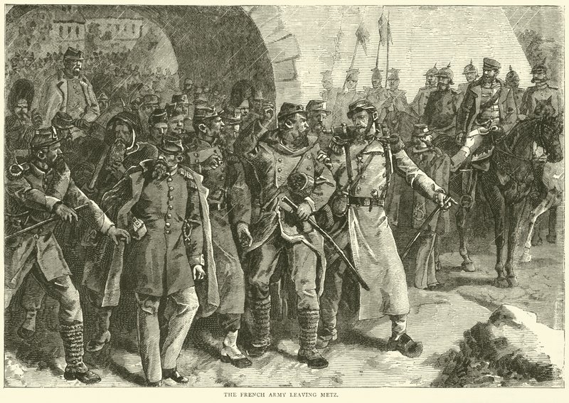 Francouzská armáda opouští Metz, říjen 1870 od English School