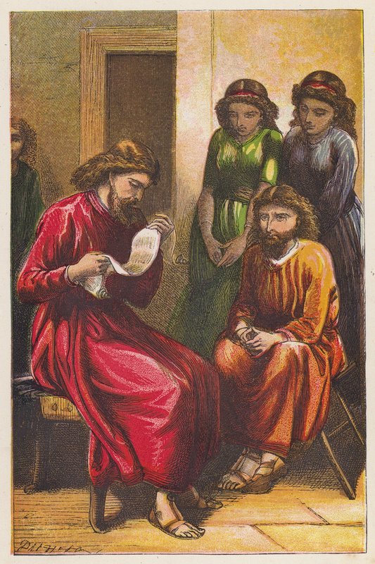 Přítel (barevná litografie) od English School