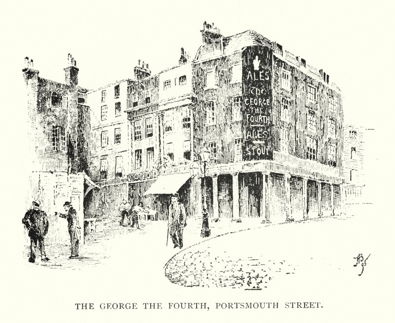 George Čtvrtý, Portsmouth Street (litho) od English School