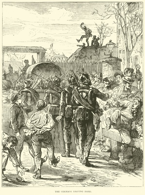Němci opouštějí Paříž, březen 1871 od English School