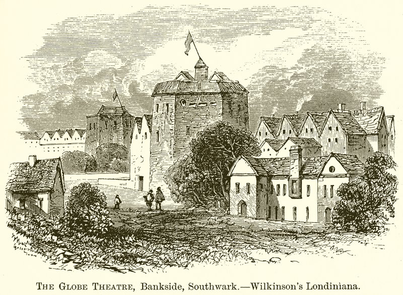 The Globe Theatre, Bankside, Southwark.--Wilkinsons Londiniana od English School