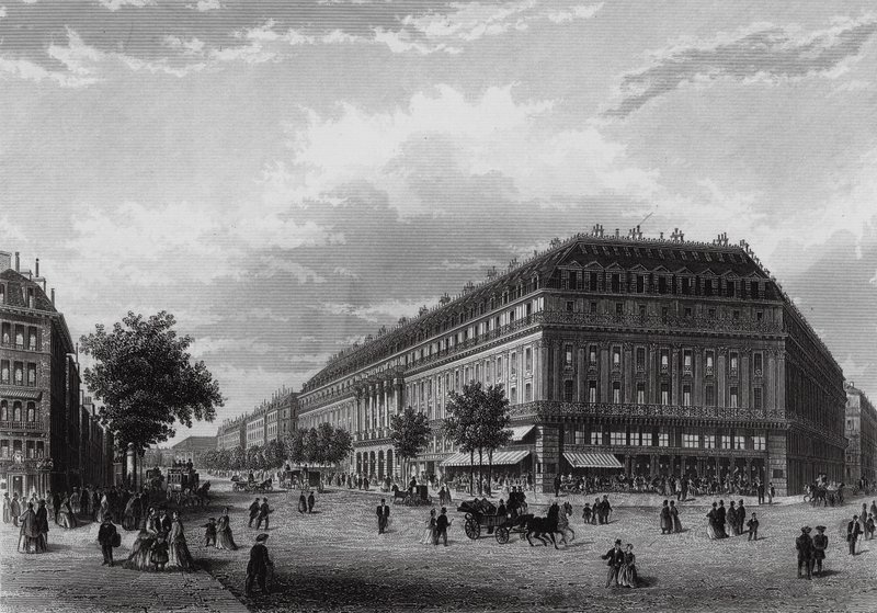 Grand Hotel, Boulevard des Capucines, Paříž (rytina) od English School