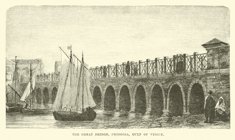 Velký most, Chioggia, Benátský záliv od English School