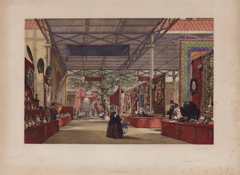 Velká výstava 1851, Indie č. 7 (barevná rytina) od English School