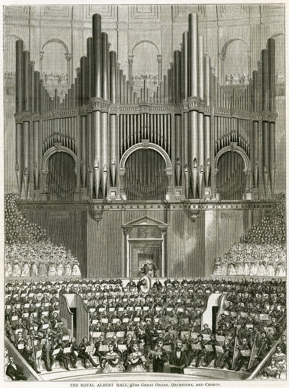 Velké varhany v Royal Albert Hall od English School
