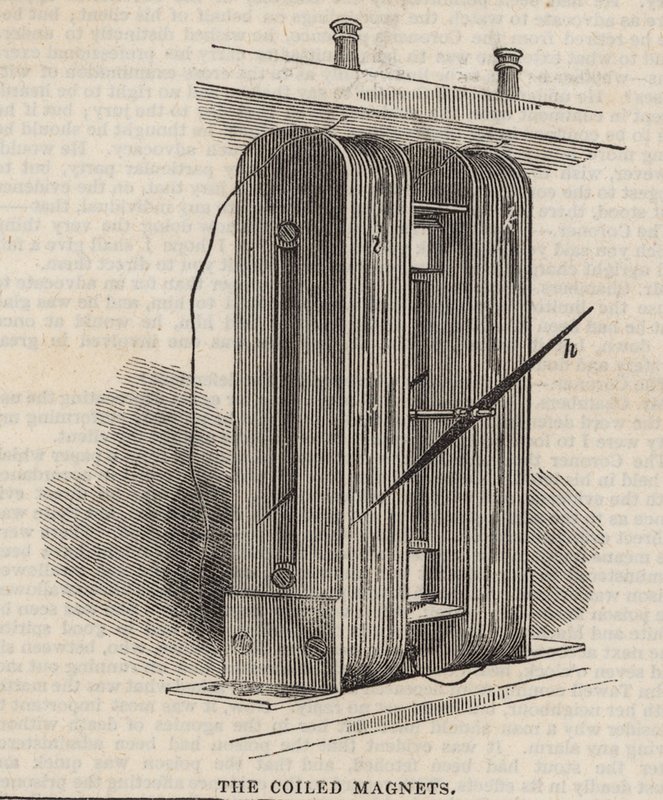 The Great Western Electric Telegraph: Svinuté magnety od English School