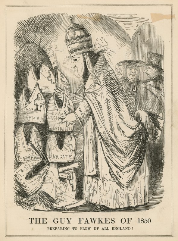 Guy Fawkes z roku 1850 od English School