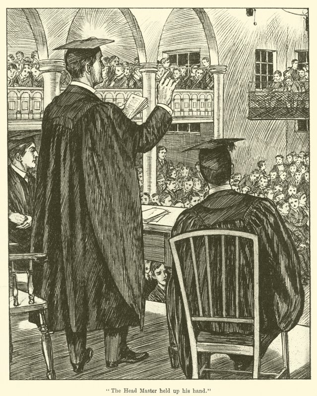 „Hlavní zvedl ruku“ (rytina) od English School