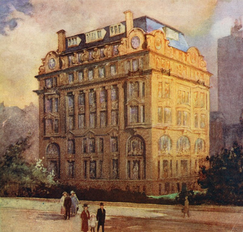 Sídlo společnosti Anglo-American Oil Co, Ltd, Queen Anne