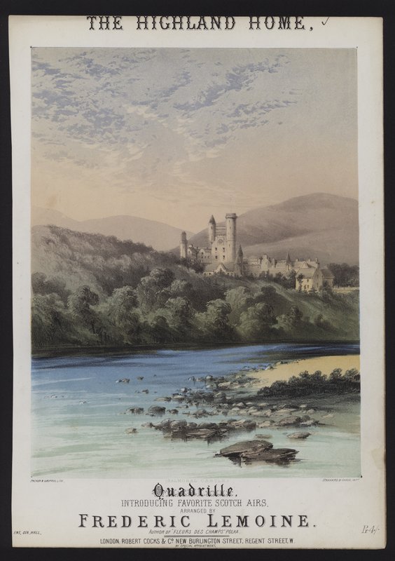 The Highland Home, Balmoral Castle, Quadrille, Frederic Lemoine od English School