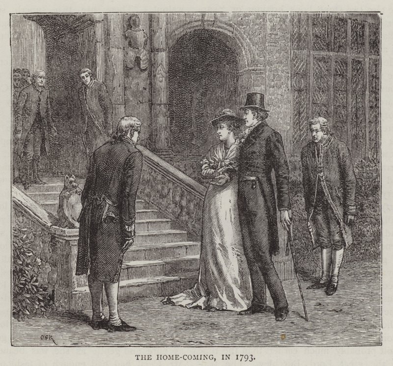 The Home-Coming, v roce 1793 (rytina) od English School