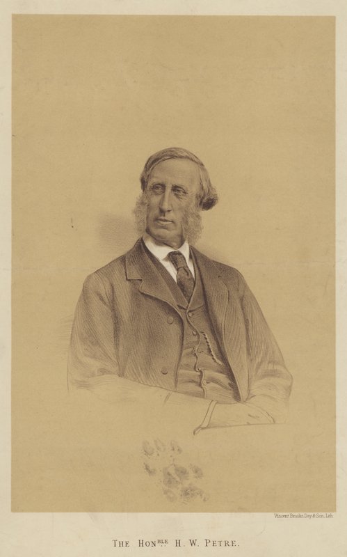 The Honourable H W Petre (litografie) od English School