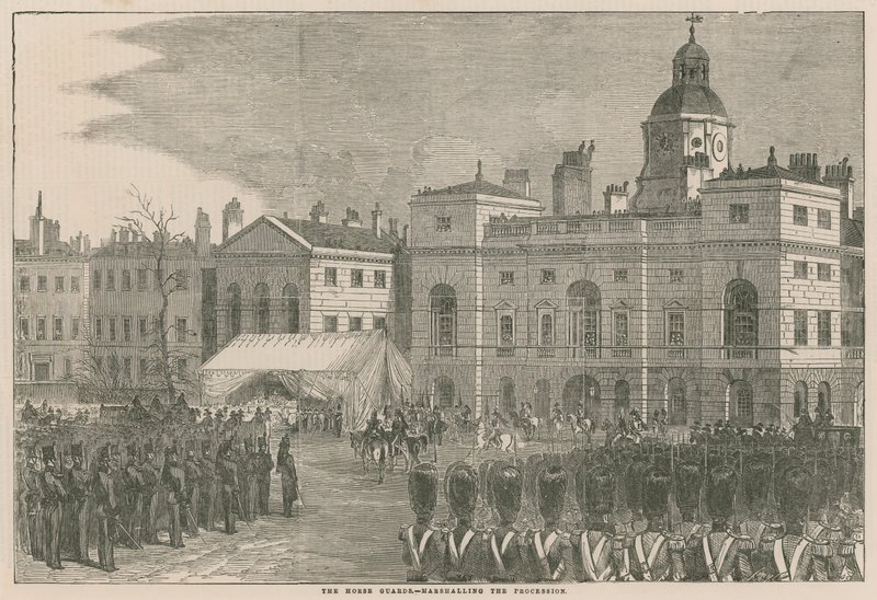 The Horse Guards: Marshalling the Procession od English School