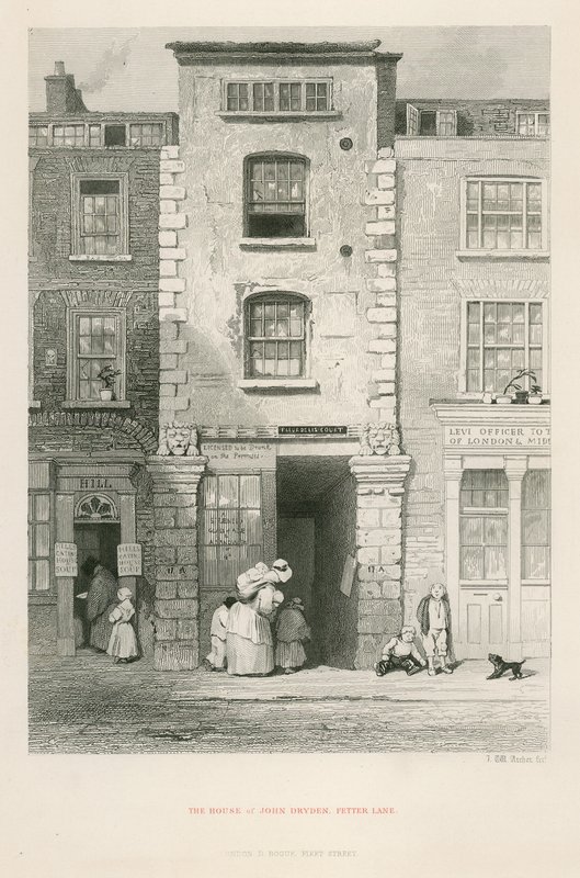 Dům Johna Drydena, Fetter Lane od English School