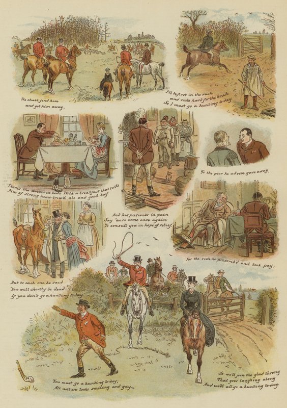 Den lovu (chromolitho) od English School