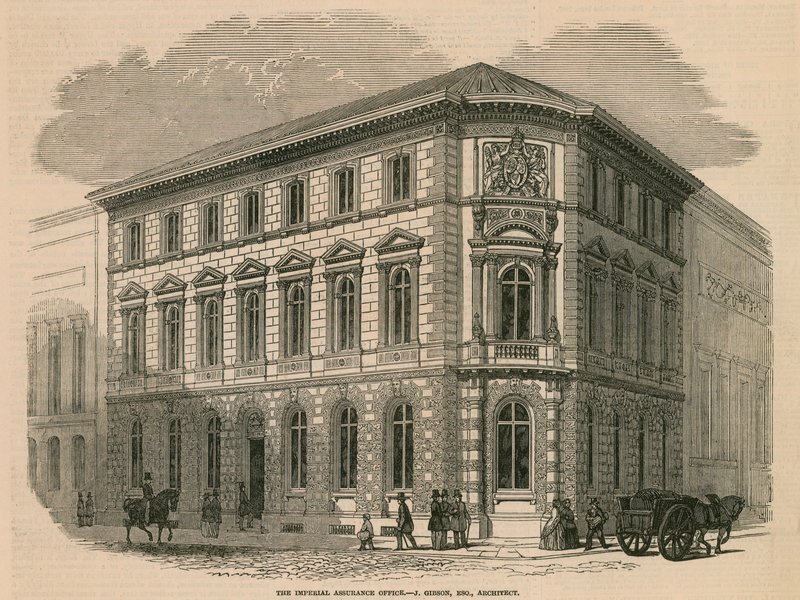 Kancelář Imperial Assurance Office - J Gibson, architekt od English School