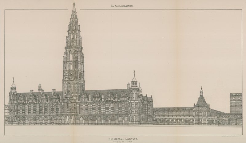 Imperial Institute: Design by T G Jackson od English School