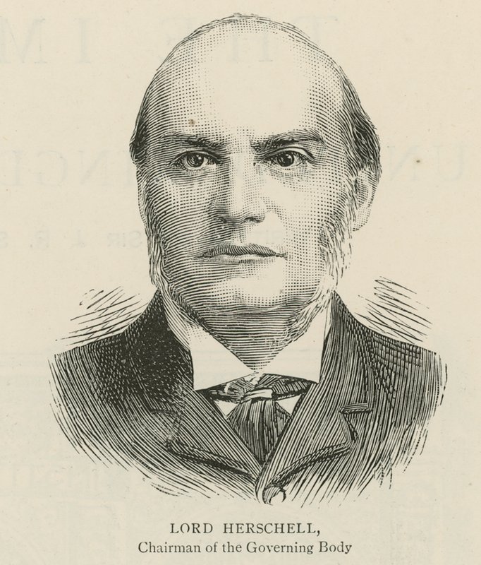 Imperial Institute: Lord Herschell, předseda vedoucího sboru od English School
