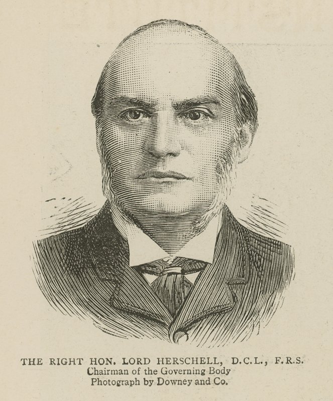 Imperiální institut: Ctihodný lord Herschell, předseda správní rady od English School
