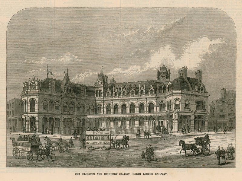 Islington and Highbury Station, North London Railway od English School