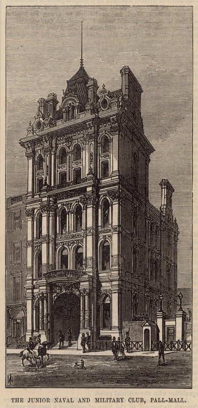 Junior Naval and Military Club, Pall Mall od English School