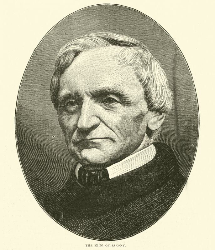 Král Saska, říjen 1870 od English School
