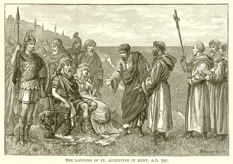 Přistání svatého Augustina v Kentu, n. l. 597 od English School