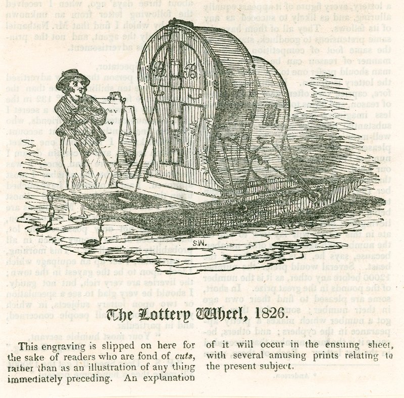 Poslední loterie. Kolo loterie, 1826 od English School