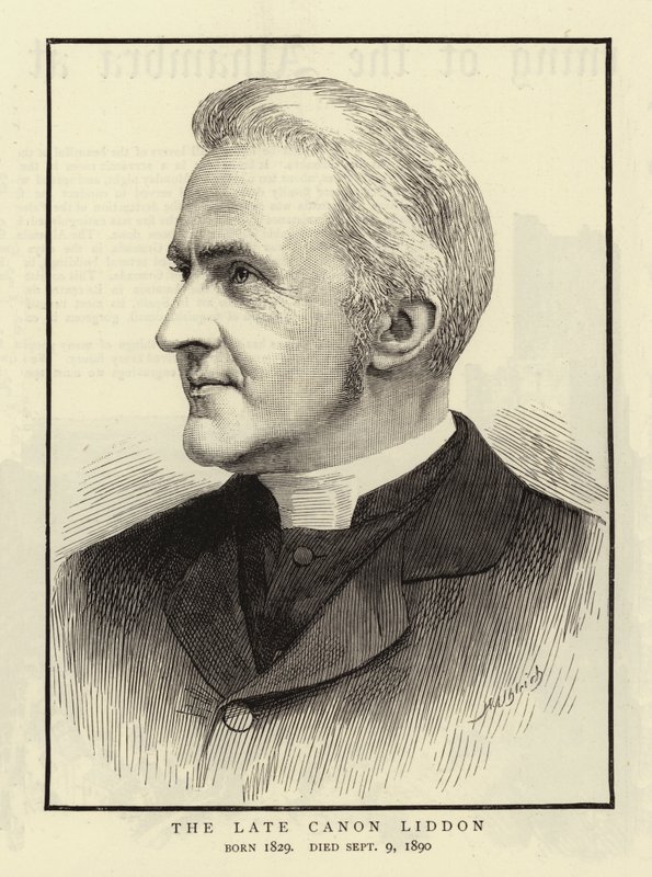 The Late Canon Liddon (rytina) od English School