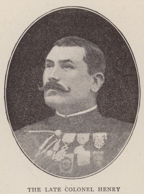 Zesnulý plukovník Henry (litho) od English School